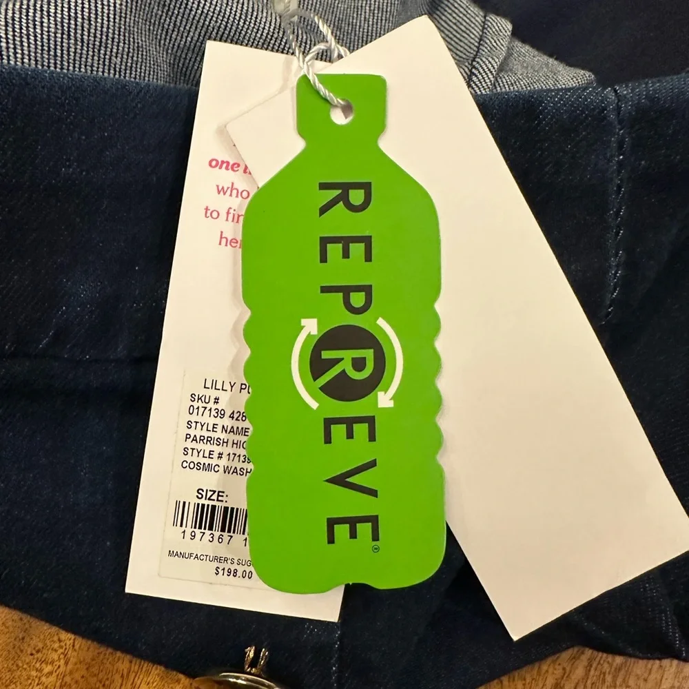 LILLY PULITZER women’s Navy Button-Detail Flare Pants